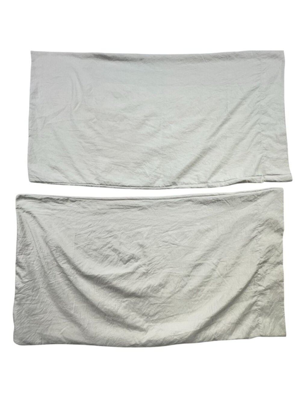 Willow Road Classic Solid Beige Pillowcases Bedding Set Size 19"x36" Set of 2